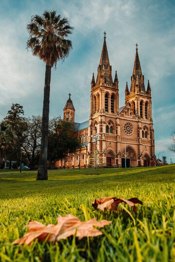 vertical-shot-st-xaviers-cathedral-adelaide-australia_181624-39573