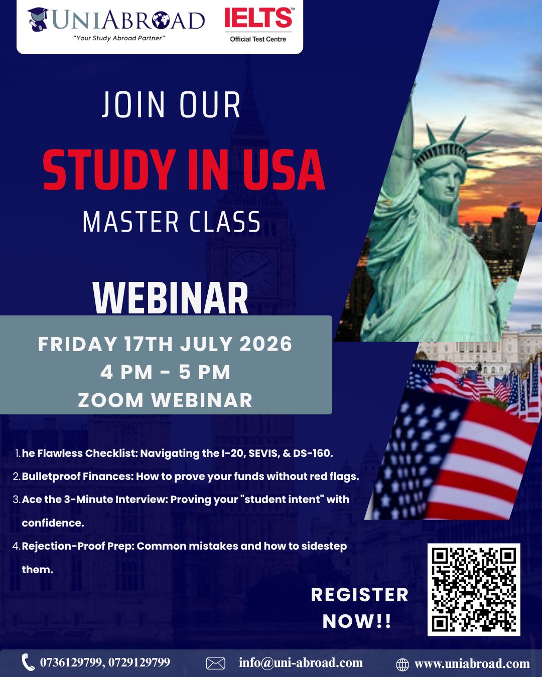 STUDY IN USA MASTER CLASS